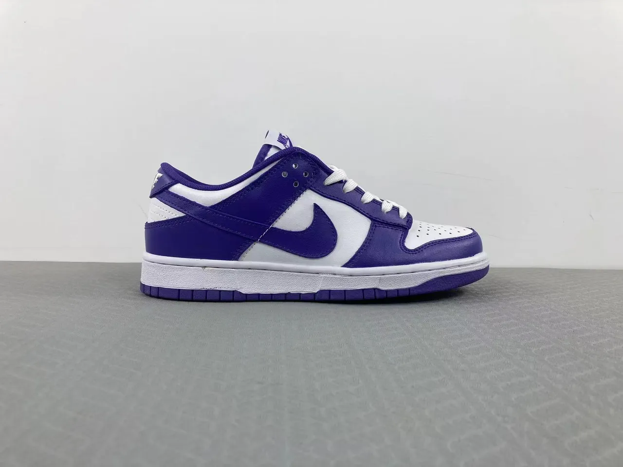 Nike Dunk Low Purple and White Lifestyle Sneakers 16