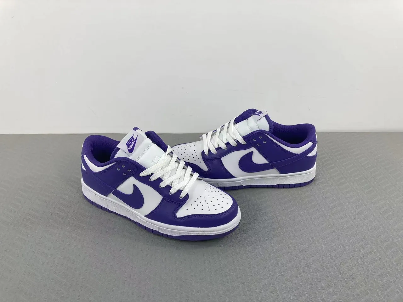 Nike Dunk Low Purple and White Lifestyle Sneakers 17