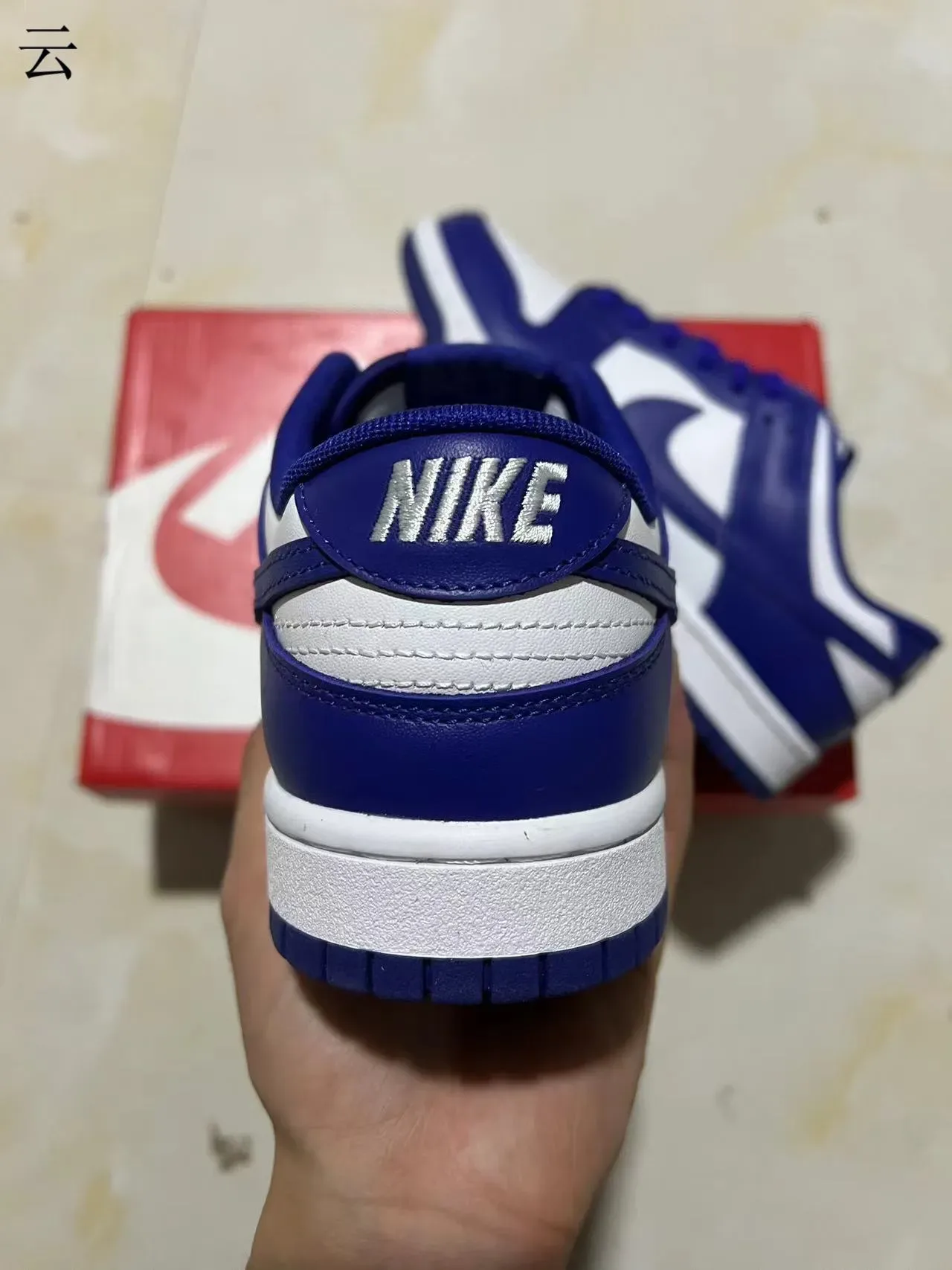Nike Dunk Low Royal Blue and White Lifestyle Sneakers 8