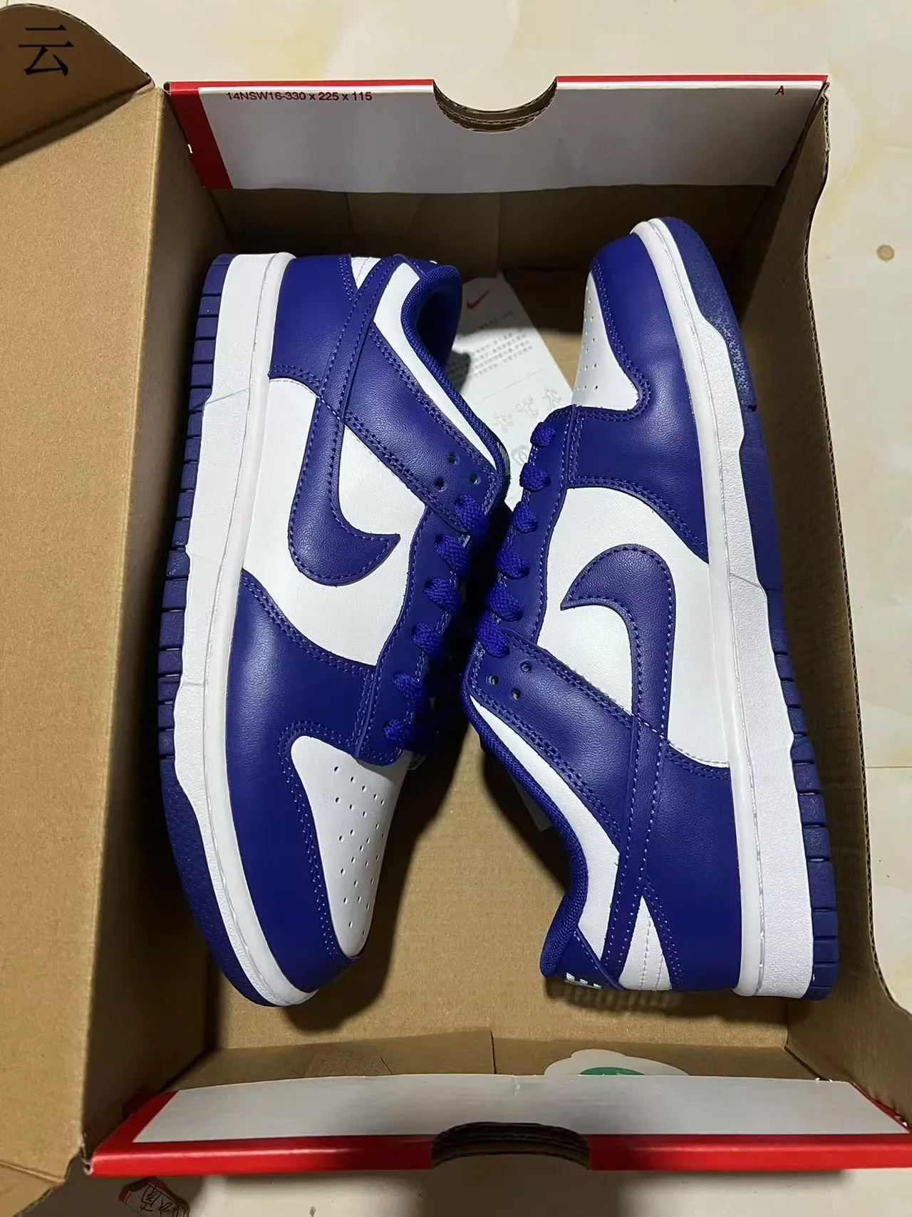 Nike Dunk Low Royal Blue and White Lifestyle Sneakers 9