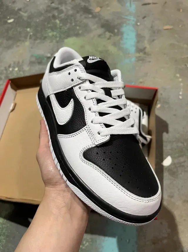 Nike Dunk Low White Black Lifestyle Sneakers 2