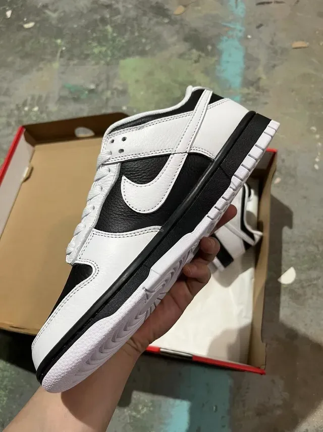 Nike Dunk Low White Black Lifestyle Sneakers 3