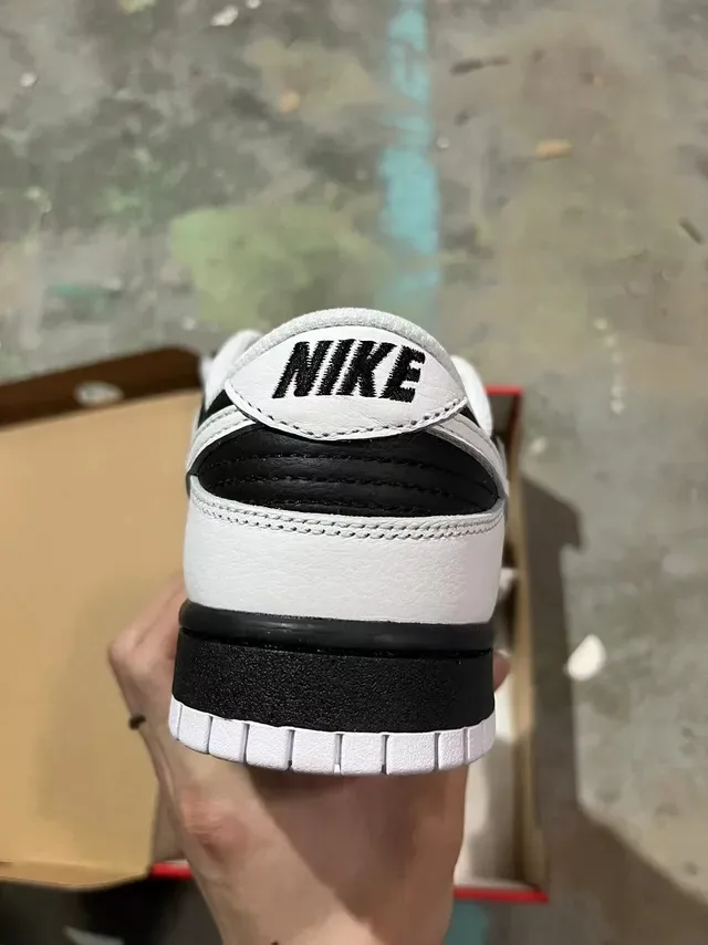 Nike Dunk Low White Black Lifestyle Sneakers 5