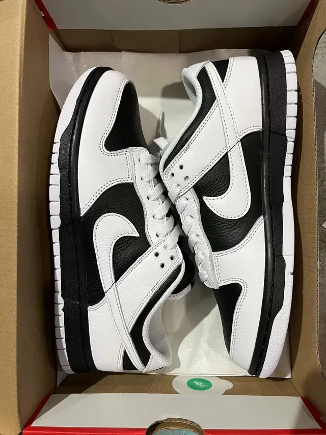 Nike Dunk Low White Black Lifestyle Sneakers 6