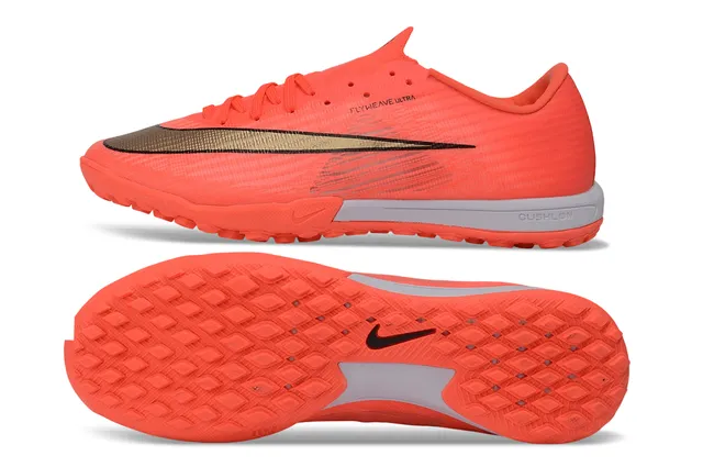 Nike Flyweave Ultra Naranja Plata Césped Zapatos de Fútbol 6