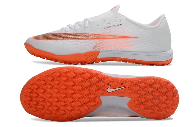 Nike Flyweave Ultra Chaussures de Football Blanc Oranges Pour Pelouse Artificielle 6