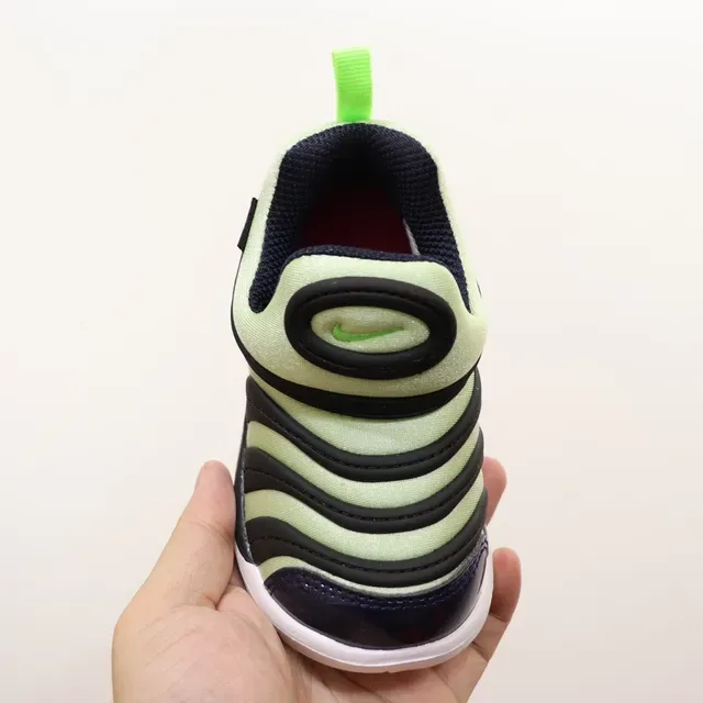 Nike Free RN Kids Slip-On Wave-Print Lifestyle Sneakers 23