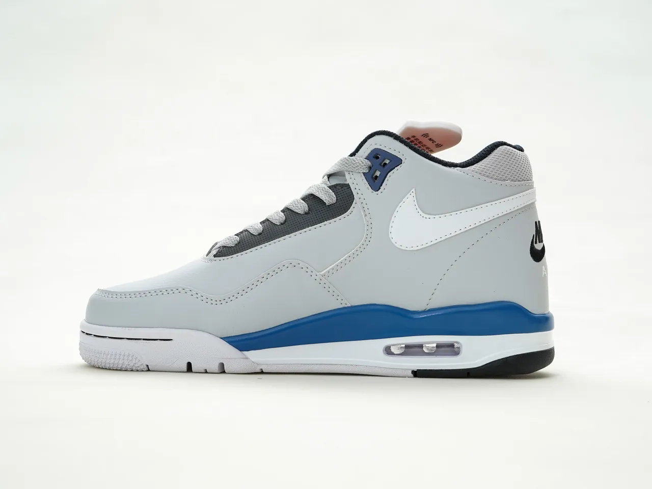 Nike Gray Blue High-Top Layered Upper Lifestyle Sneakers 9