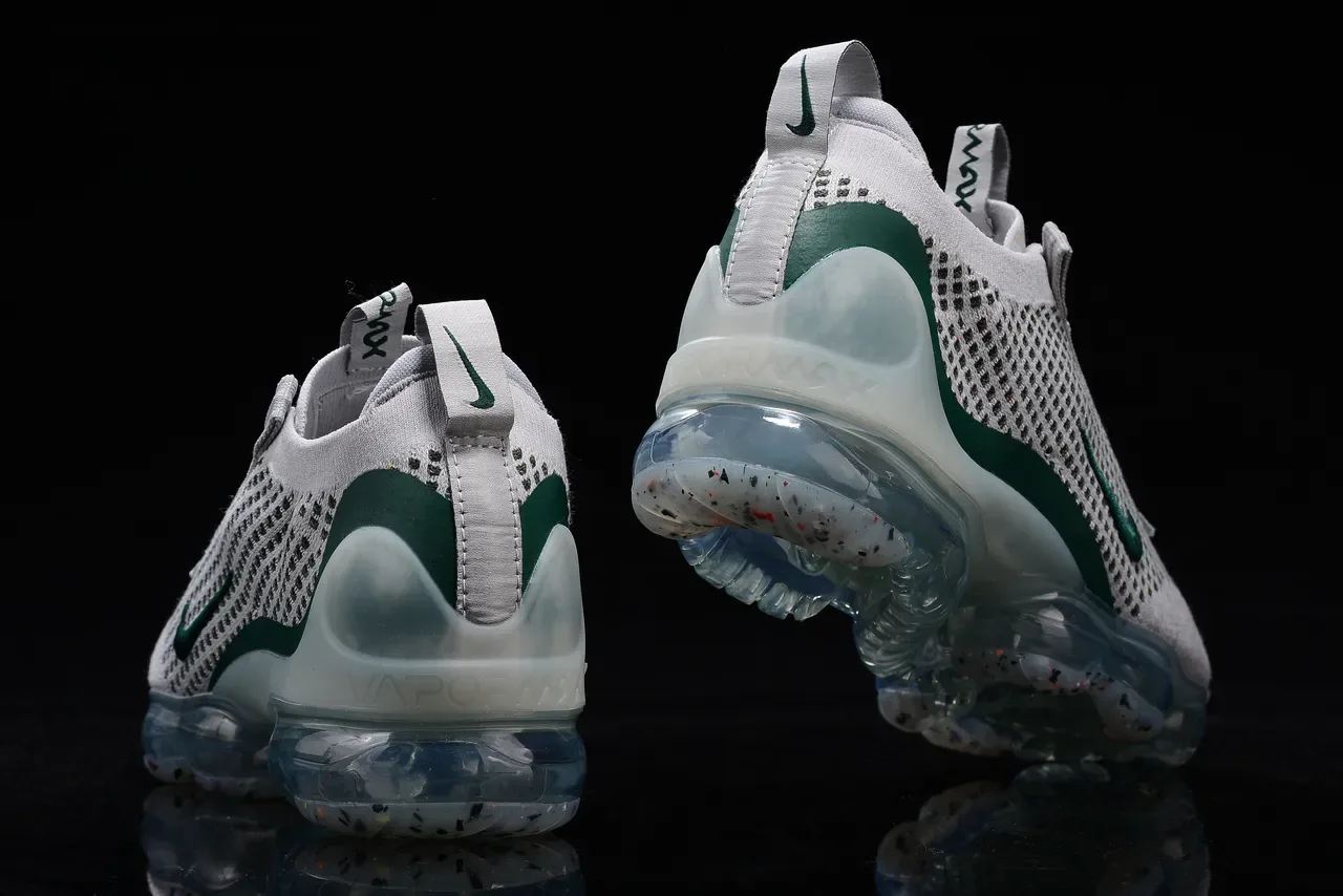 Nike Gris Vert Tricot Ingénierie Supérieure Semelle Air Visible Pleine Longueur Sneakers Lifestyle 5
