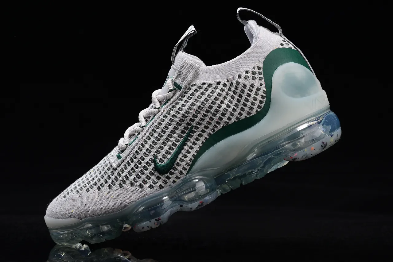 Nike Gris Vert Tricot Ingénierie Supérieure Semelle Air Visible Pleine Longueur Sneakers Lifestyle 7