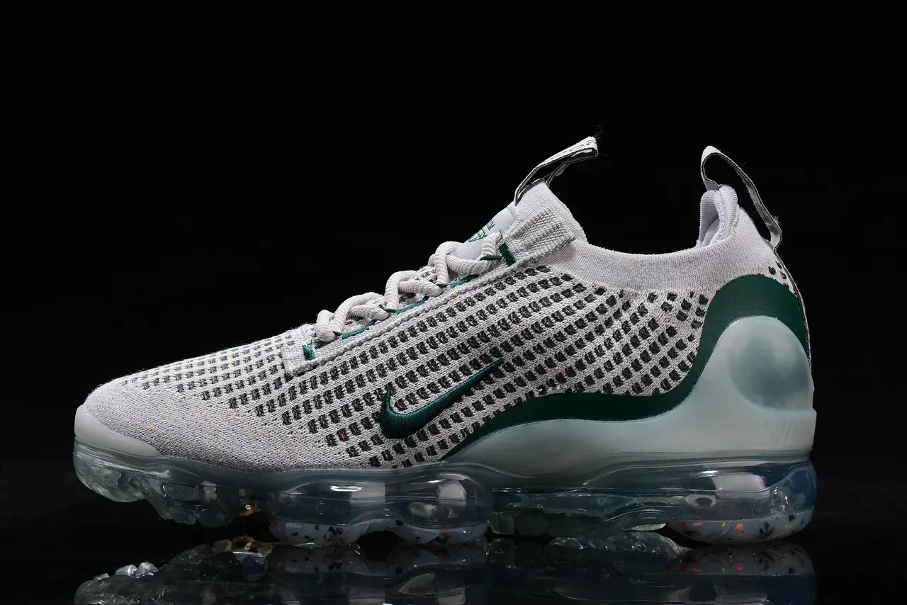 Nike Gris Vert Tricot Ingénierie Supérieure Semelle Air Visible Pleine Longueur Sneakers Lifestyle 8