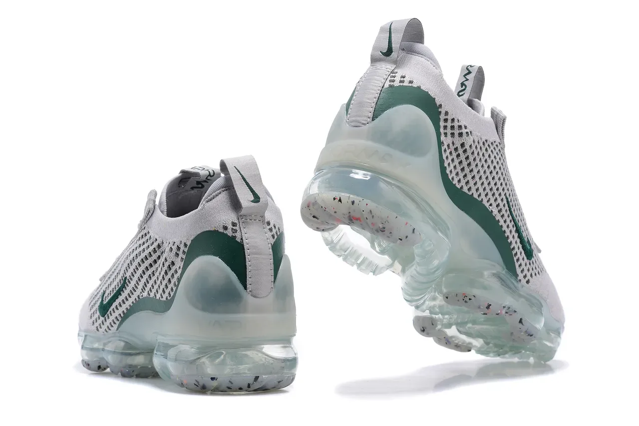 Nike Gris Vert Tricot Ingénierie Supérieure Semelle Air Visible Pleine Longueur Sneakers Lifestyle 11