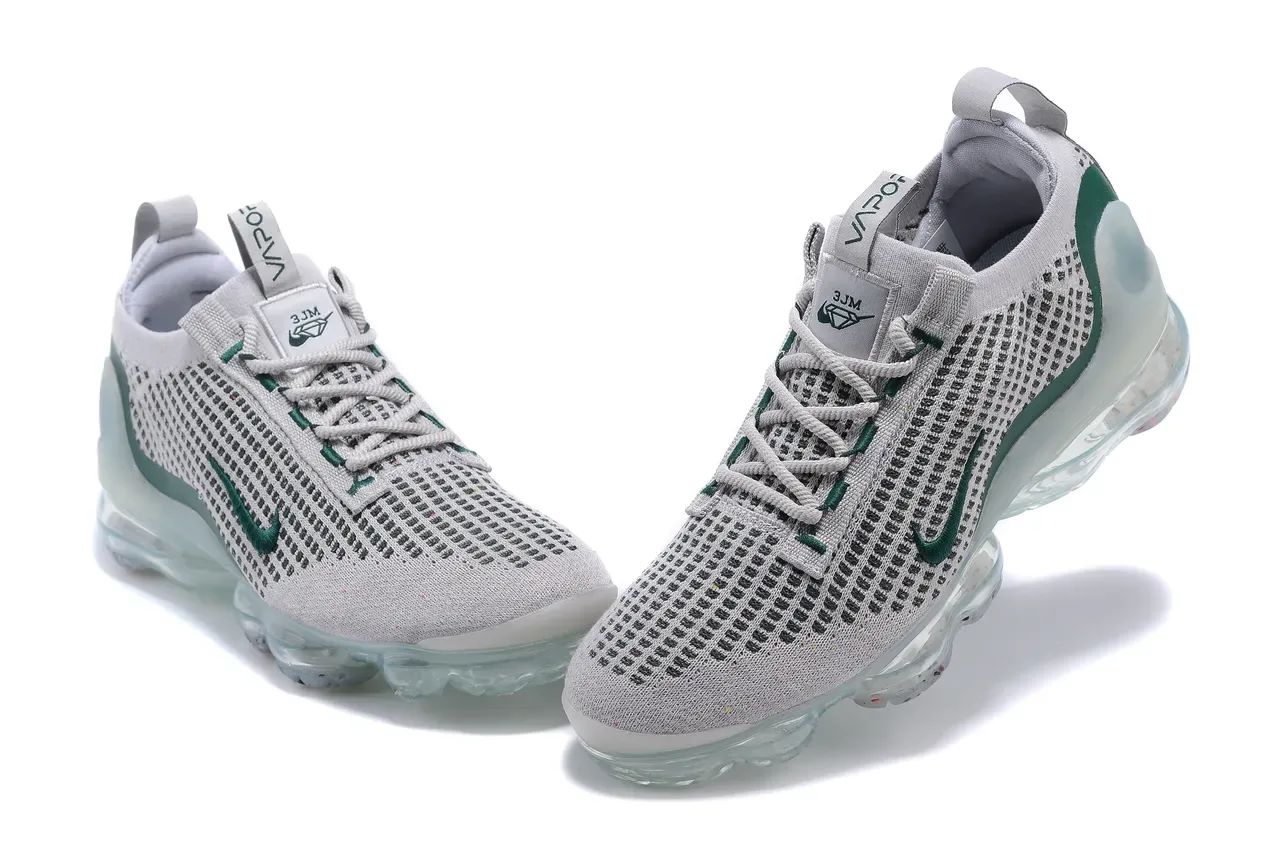 Nike Gris Vert Tricot Ingénierie Supérieure Semelle Air Visible Pleine Longueur Sneakers Lifestyle 12