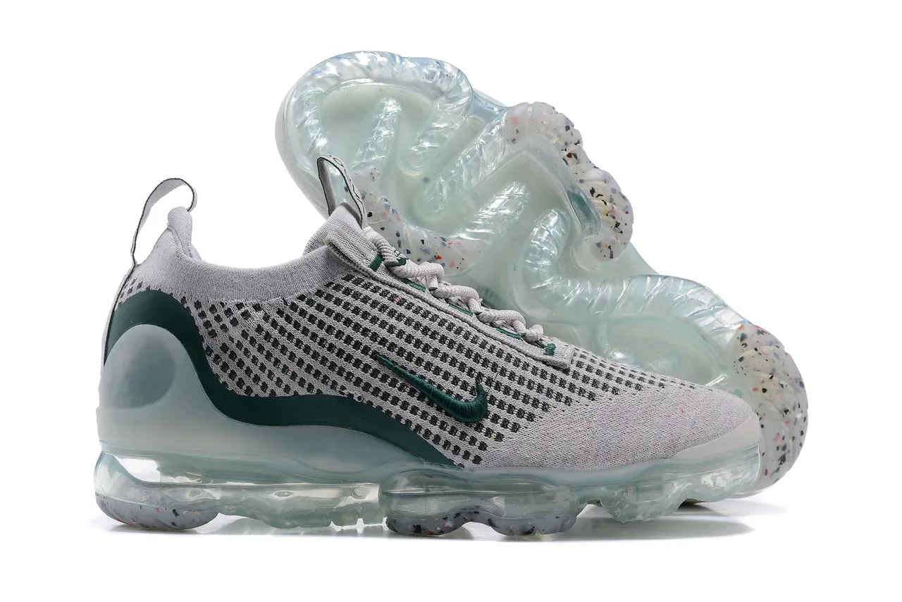 Nike Gris Vert Tricot Ingénierie Supérieure Semelle Air Visible Pleine Longueur Sneakers Lifestyle 14