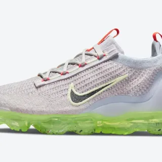 Nike Gray Green Knit Upper Visible Air Sole Lifestyle Sneakers