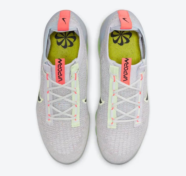 Nike Gray Green Knit Upper Visible Air Sole Lifestyle Sneakers 4