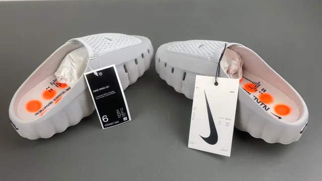 Nike Gray Orange Slip-On Construction Perforated Monolithic Upper Sneakers 6
