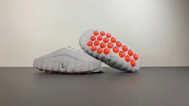 Nike Gray Orange Slip-On Construction Perforated Monolithic Upper Sneakers 10