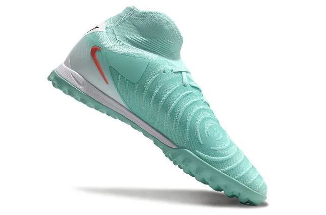 Nike Vert Rouge Ajustement Chaussette Tricot Haut Cheville Col Turf Football Chaussures 2