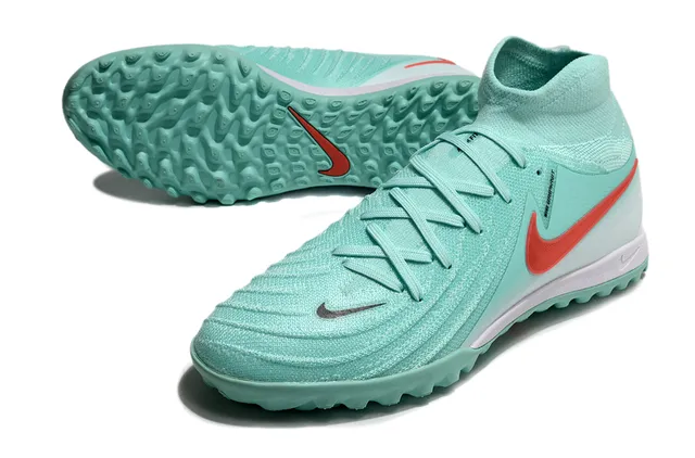 Nike Vert Rouge Ajustement Chaussette Tricot Haut Cheville Col Turf Football Chaussures 4