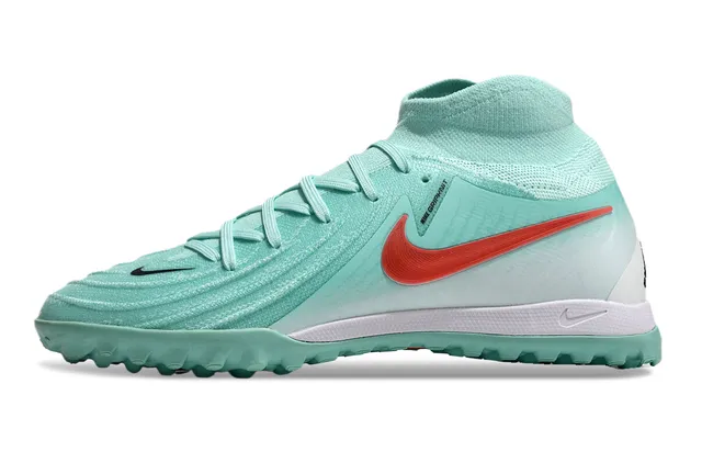 Nike Vert Rouge Ajustement Chaussette Tricot Haut Cheville Col Turf Football Chaussures 7