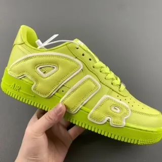 Nike Green White Low-Top Oversized Stitched AIR Logo Lifestyle Sneakers