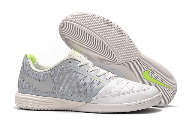 Nike Hypervenom Indoor branco e azul caixa de dedos acolchoada faixa listrada vertical de sintético overlay sapatos de futebol indoor 11