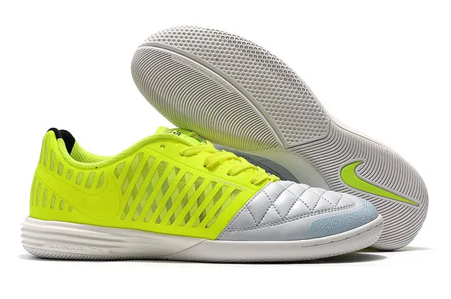Nike Hypervenom Indoor branco e azul caixa de dedos acolchoada faixa listrada vertical de sintético overlay sapatos de futebol indoor 13