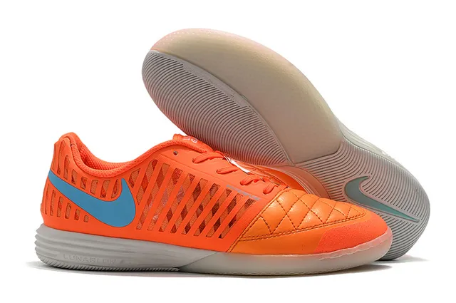 Nike Hypervenom Indoor branco e azul caixa de dedos acolchoada faixa listrada vertical de sintético overlay sapatos de futebol indoor 15