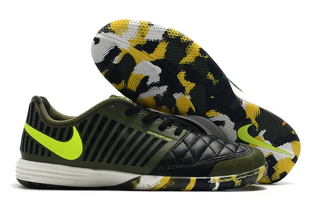 Nike Hypervenom Indoor branco e azul caixa de dedos acolchoada faixa listrada vertical de sintético overlay sapatos de futebol indoor 21