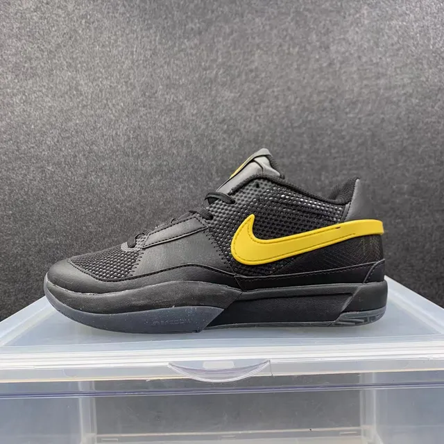 Nike Kobe IV Low Black Yellow Mesh-and-Synthetic Upper Basketball Shoes 2