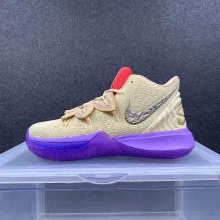Nike Kyrie 5 बेज बैंगनी लाल बास्केटबॉल जूते