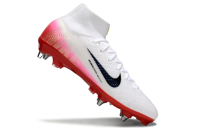 Nike Mercurial High-Cut Gradient Pink Red Firm-Ground Soccer Shoes 2