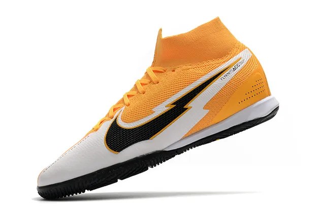 Nike Mercurial Rose Noir Maille Supérieure Col Haut Chaussures de Football Indoor 23