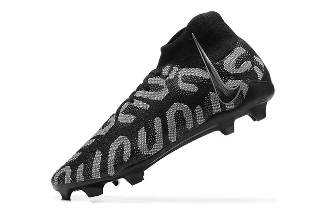 Nike Mercurial Superfly Black Silver Firm-Ground Soccer Shoes 4