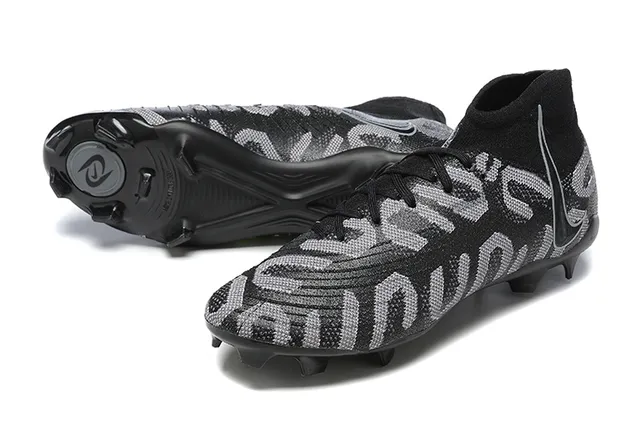 Nike Mercurial Superfly Black Silver Firm-Ground Soccer Shoes 6
