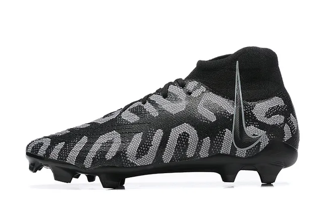 Nike Mercurial Superfly Black Silver Firm-Ground Soccer Shoes 9
