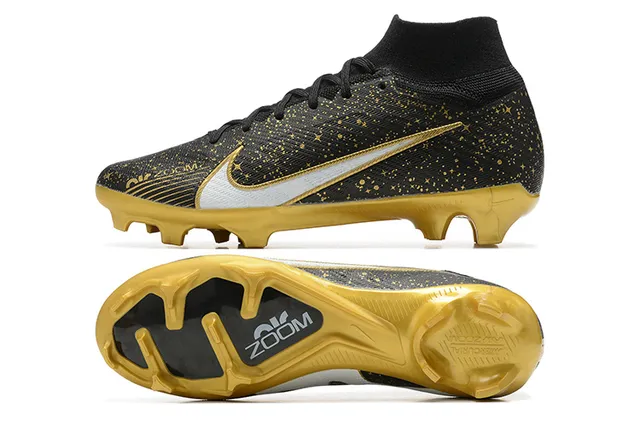 Nike Mercurial Superfly Gold Speckle Firm-Ground Soccer Shoes 9