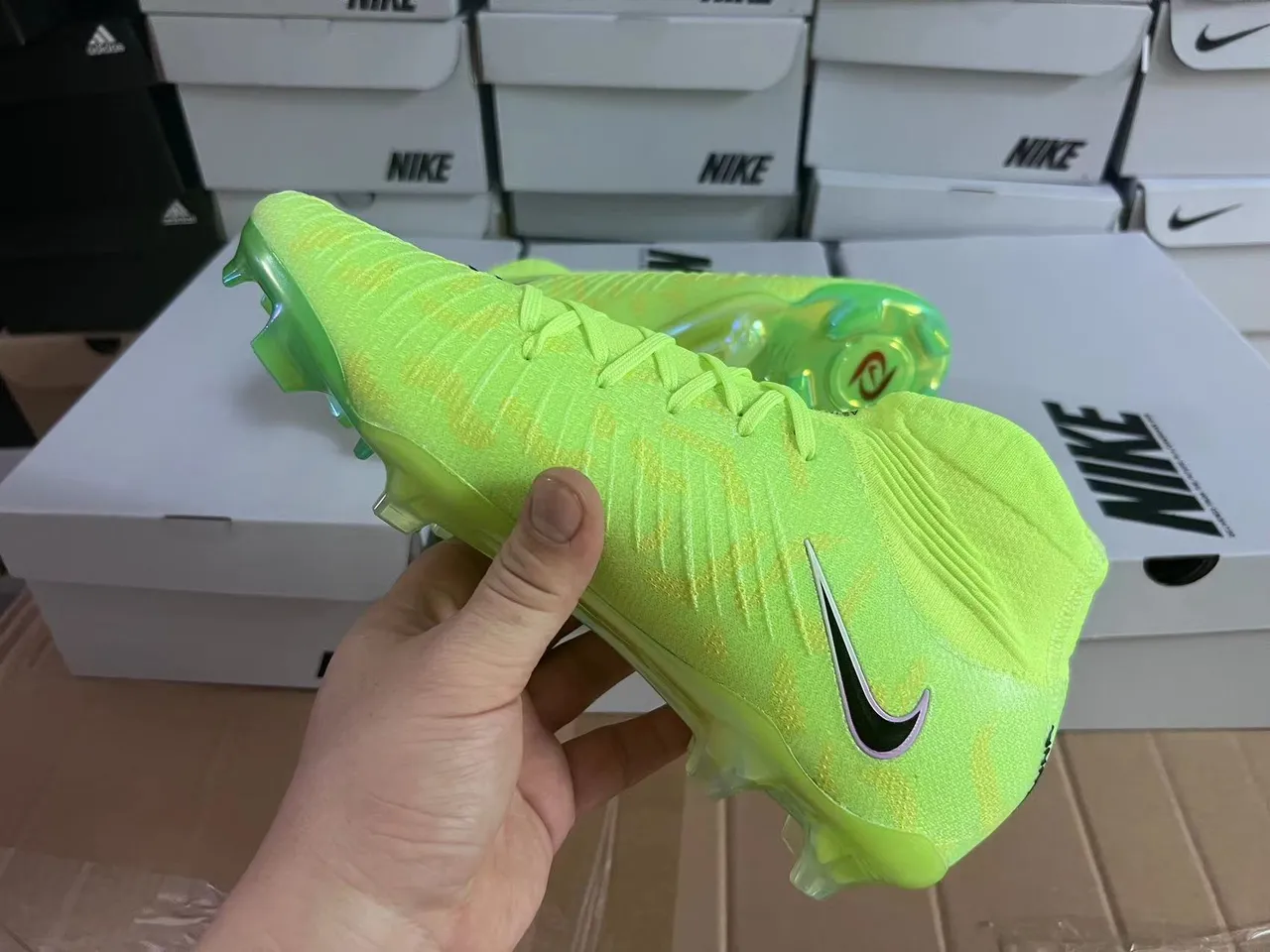 Nike Mercurial Superfly Neon Lime Camo Firm-Ground chaussures de football 12