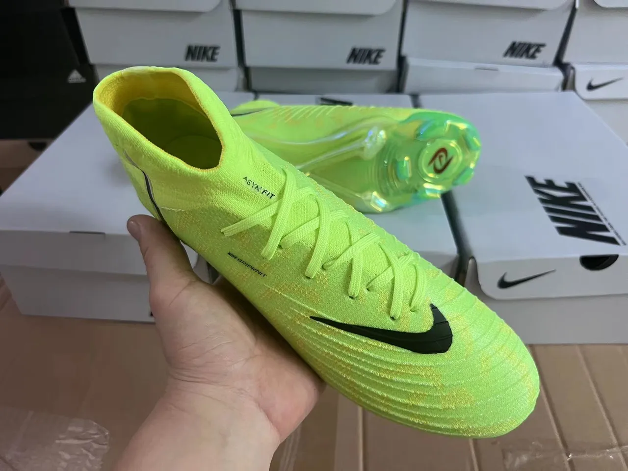Nike Mercurial Superfly Neon Lime Camo Firm-Ground chaussures de football 13