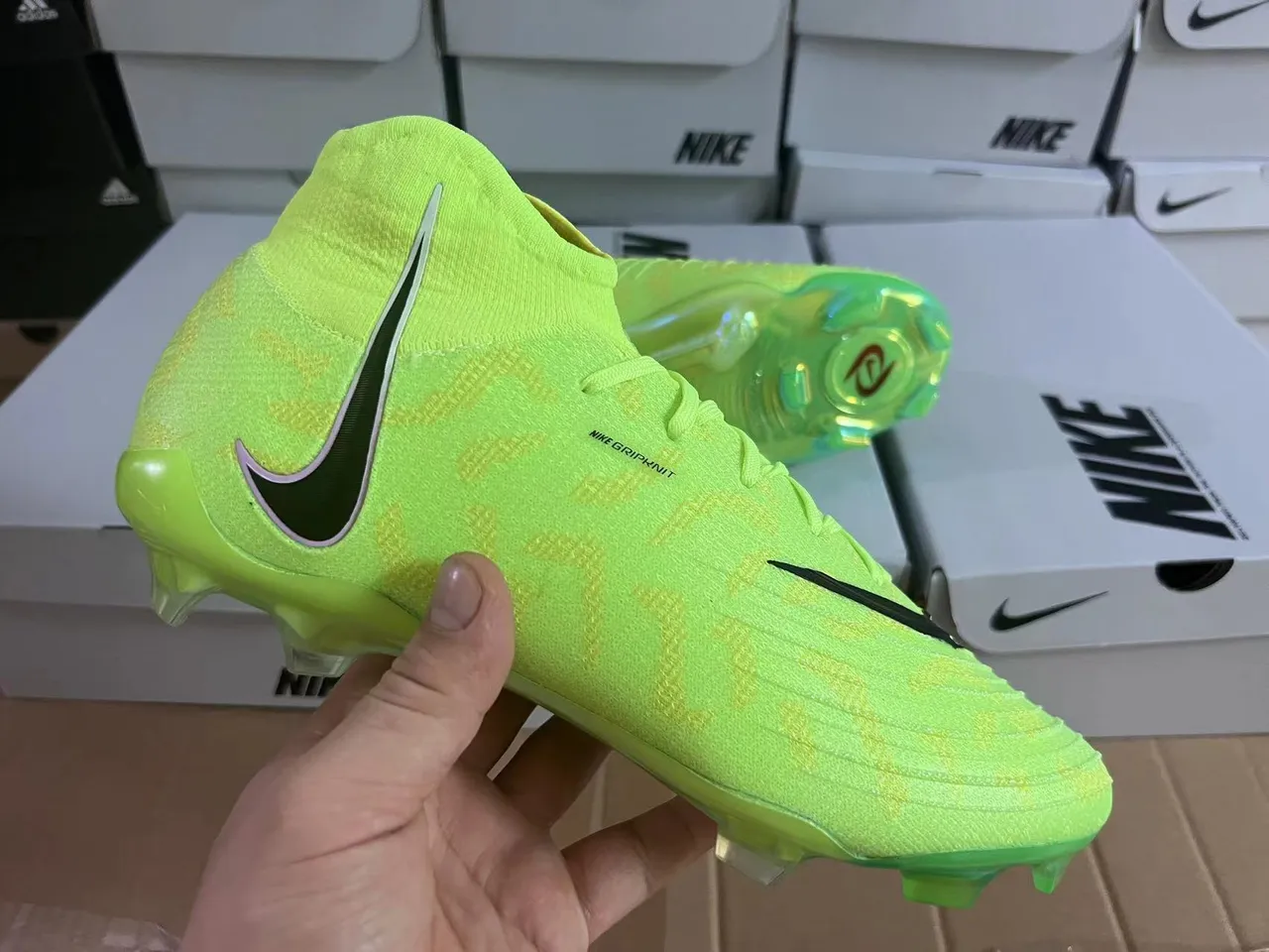 Nike Mercurial Superfly Neon Lime Camo Firm-Ground chaussures de football 14
