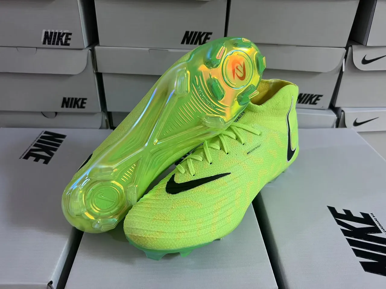 Nike Mercurial Superfly Neon Lime Camo Firm-Ground chaussures de football 17