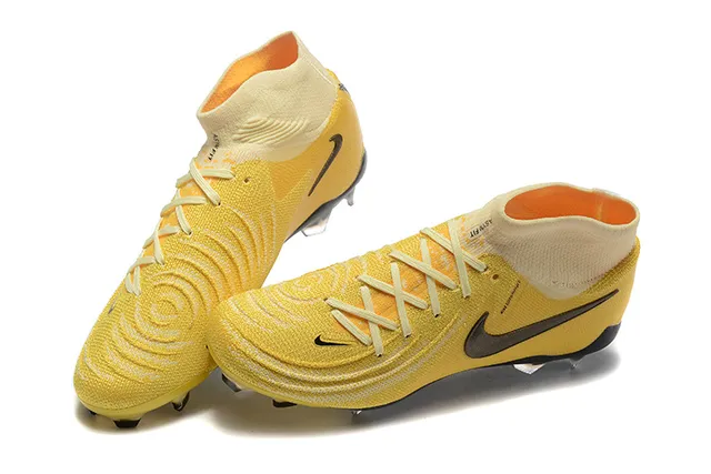 Nike Mercurial Superfly Yellow Black Firm-Ground Soccer Shoes 3