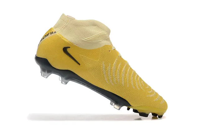 Nike Mercurial Superfly Yellow Black Firm-Ground Soccer Shoes 4