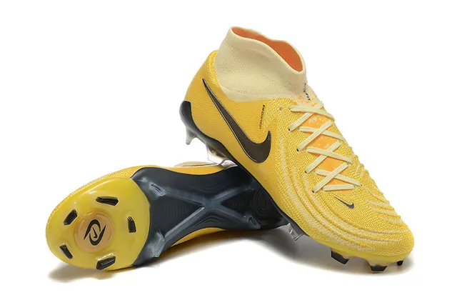 Nike Mercurial Superfly Yellow Black Firm-Ground Soccer Shoes 6