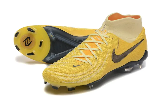 Nike Mercurial Superfly Yellow Black Firm-Ground Soccer Shoes 7