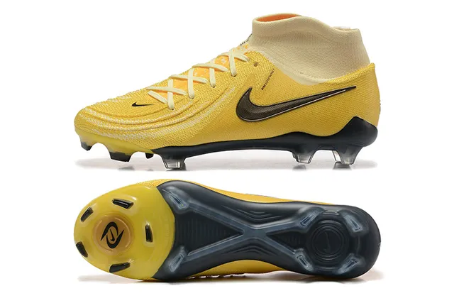 Nike Mercurial Superfly Yellow Black Firm-Ground Soccer Shoes 9