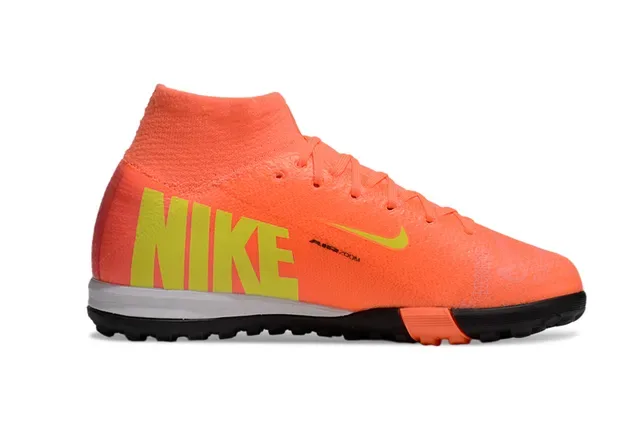 Nike Mercurial Turf Orange Jaune Néon Turf Chaussures de Football 5
