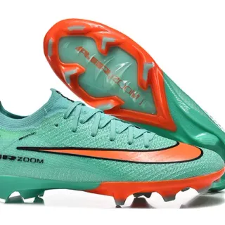 Nike Mercurial Vapor Air Zoom Mint Green Orange Firm-Ground Soccer Shoes