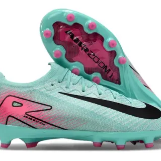 Nike Mercurial Vapor أزرق وردي أعلى كريب أظافر مطبوخة أرضية صلبة أحذية كرة قدم